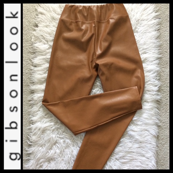 NWOT Gibsonlook GiGi Essential Faux Leather Leggings - Picture 4 of 6